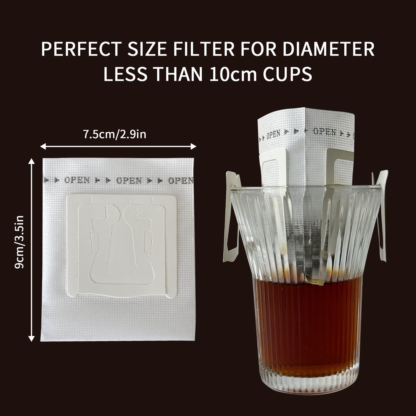 🏕️ Hanging Ear Coffee Filter Bag –☕ No Dripper Needed, Perfect for Travel & Camping📦