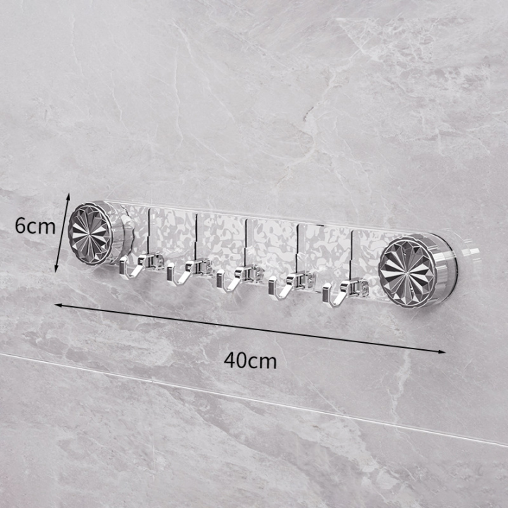 🏆Powerful Vacuum Mount Hook - ⚙️Multi-Use Suction 5 Hook Rack For Tile & Glass✨