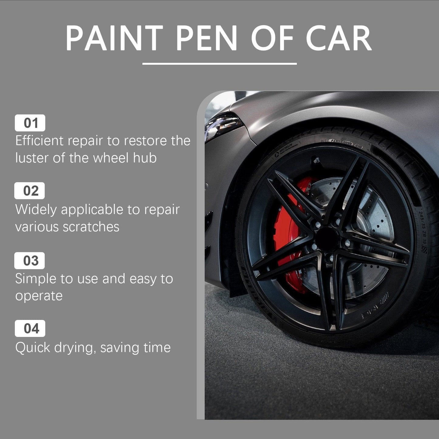 🥳HOT SALE🥳🚗 Magic Car Scratch Repair Pen – Fix rim scratches in minutes🛠️