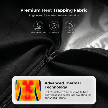 🏆AEXZR® Waist Trainer Trimmer Zipper Sweat Belt🔥