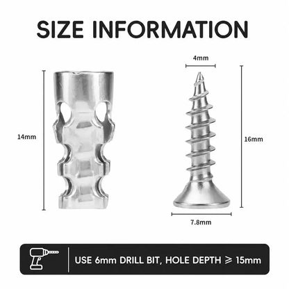🛠️ 2026 Sale — Over 41,200 Sold! 🔩 Self-Drilling Drywall Anchors – Rock-Solid in 60 Sec ✨