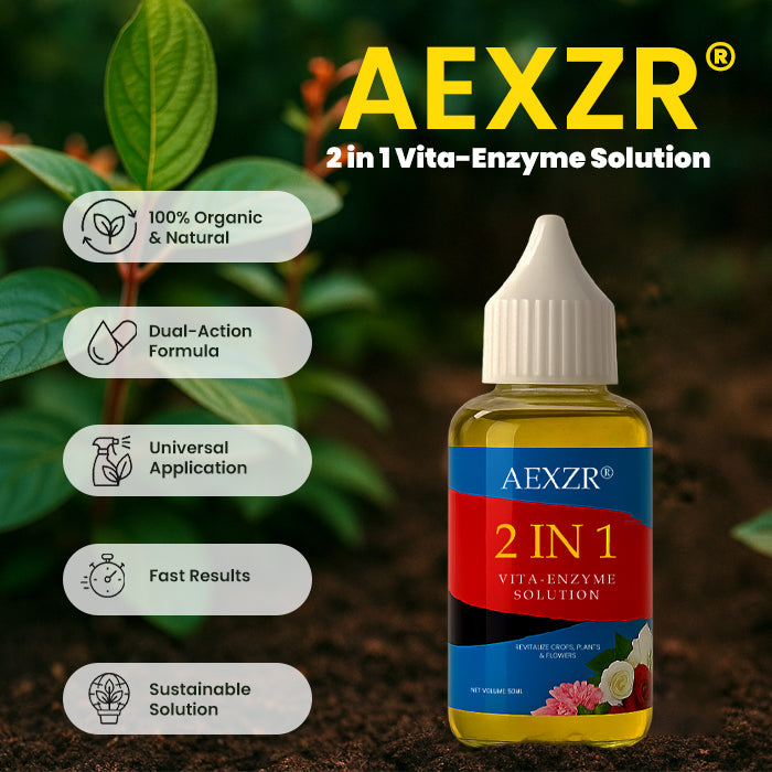 🏆 Official Store | AEXZR® 2 in 1 Vita-Enzyme 🌱 Repair & Nourish Plants🌿