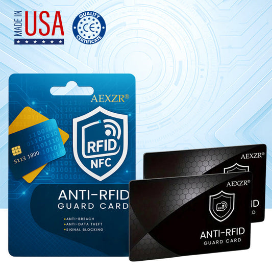 🏆✨Official Store |AEXZR® Anti-RFID Guard Card🌟Stop Electronic Skimming & Data Theft✨