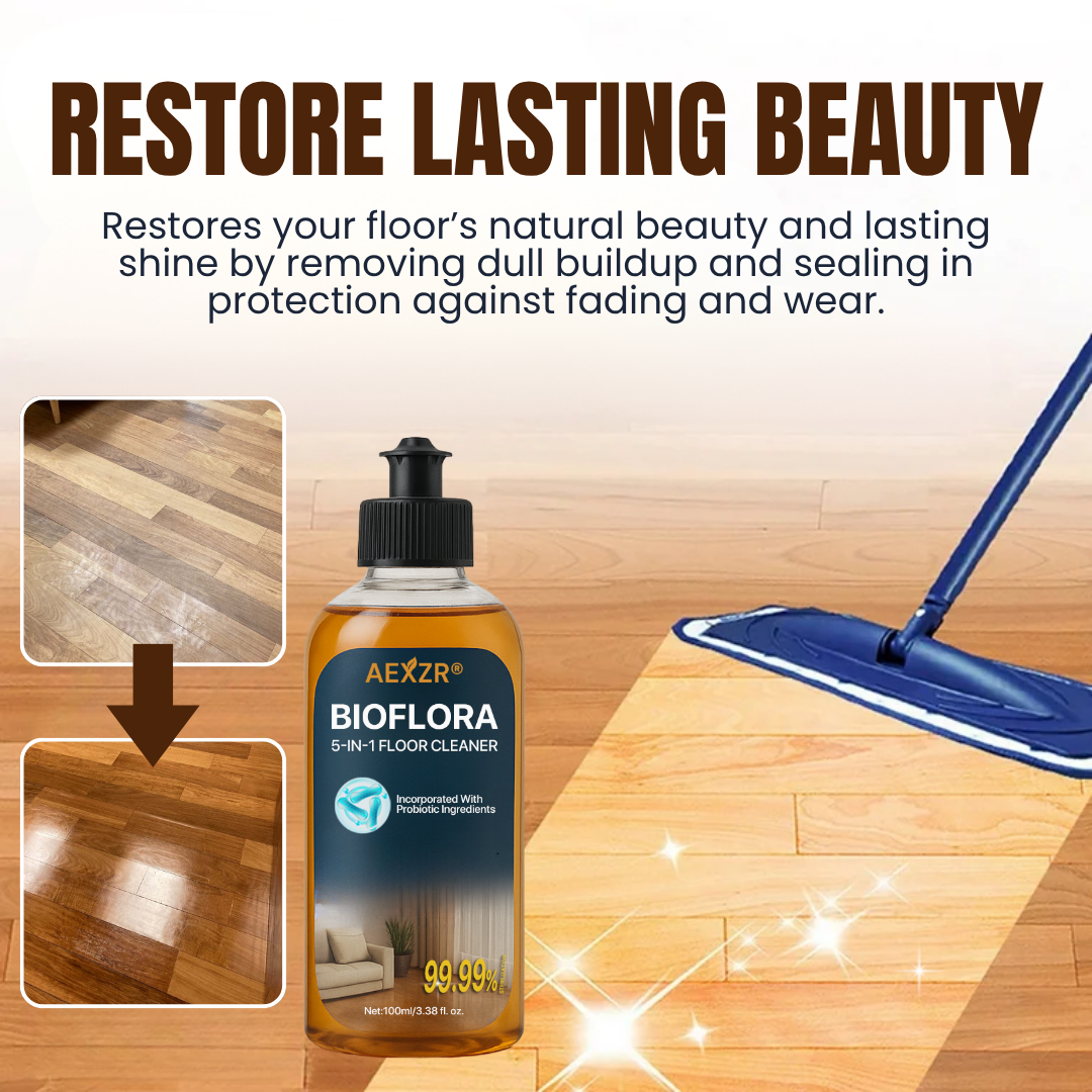 🏆Official Store | AEXZR® BioFlora 5-in-1 Floor Cleaner –🧹 Clean, Shine, Protect, Deodorize & Sanitize