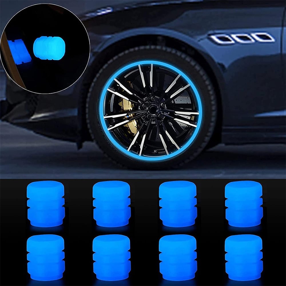 🚗Luminous Tire Valve Stem Caps✨– For Cars, Trucks, SUVs, Bikes & Motorcycles🌙