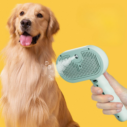 💨🐾Steam Grooming Brush—🐕Reduce Shedding & Detangle – Gentle for Sensitive Skin✨
