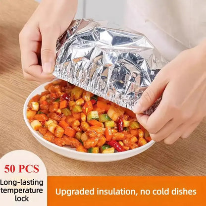 🔥 AEXZR® Insulated Food Covers (50 PCS) – Keep Meals Warm, Ready, & Covered🍽️