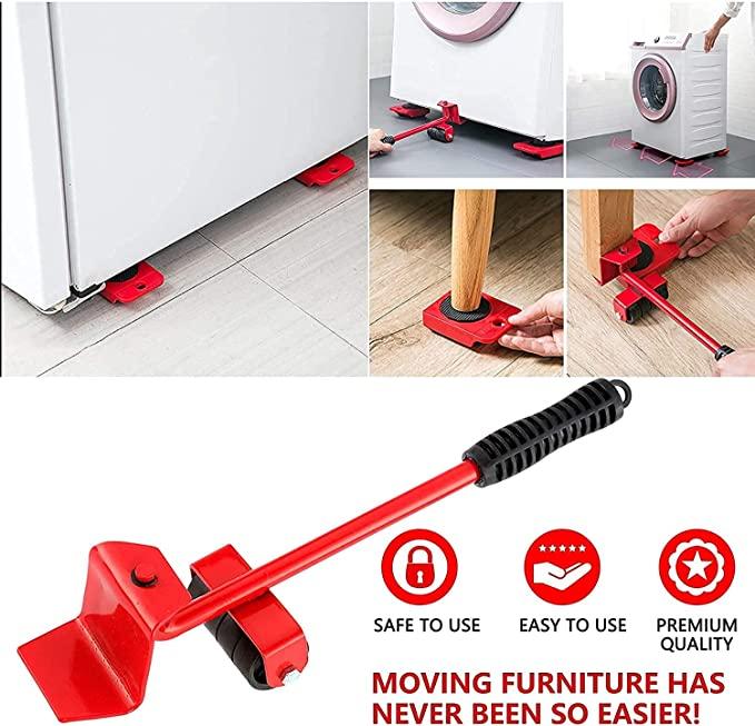 🔧 Furniture Lifter & Roller Set – Lift 2" High, Move 330 lbs with One Hand🏠
