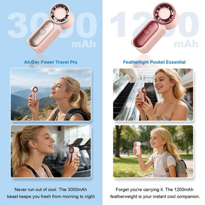 Limited Time💨❄️Turbo Handheld Fan – 16900 RPM, 6 speeds, LED display