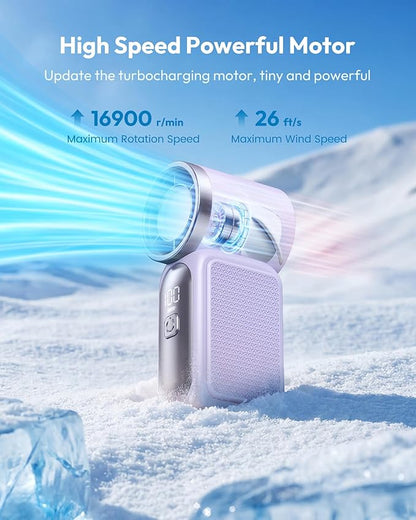 Limited Time💨❄️Turbo Handheld Fan – 16900 RPM, 6 speeds, LED display