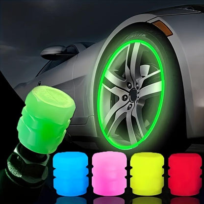 🚗Luminous Tire Valve Stem Caps✨– For Cars, Trucks, SUVs, Bikes & Motorcycles🌙