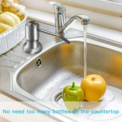 🚿 AEXZR® Built-in Sink Soap Dispenser – 360° Swivel Pump with Under-Sink Extension Tube Kit
