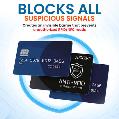 🏆Official Store |AEXZR® Anti-RFID Guard Card🌟Stop Electronic Skimming & Data Theft✨