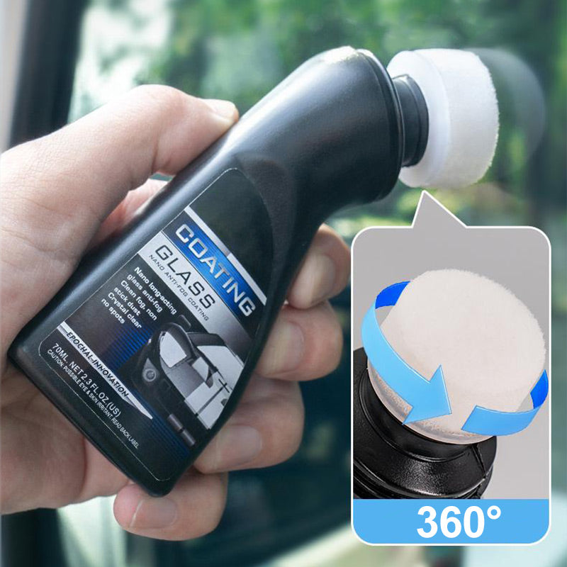 ❄️Anti-Fog Car Glass Coating –✨ Crystal Clear View, Stays Fog-Free for Weeks🧽