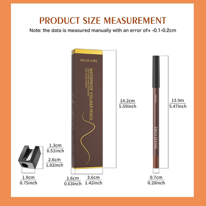 24HR Waterproof Eyeliner Pencil, Smudge-Proof Long-Lasting Smooth Cream Liner🖤