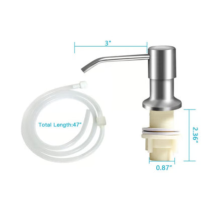 🚿 AEXZR® Built-in Sink Soap Dispenser – 360° Swivel Pump with Under-Sink Extension Tube Kit