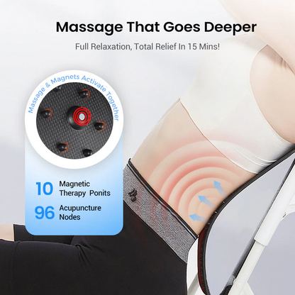 🧘 AEXZR® Magnetic Lumbar Stretcher – Acupressure Back Massager for Daily Relief🌈
