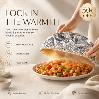 🔥 AEXZR® Insulated Food Covers (50 PCS) – Keep Meals Warm, Ready, & Covered🍽️