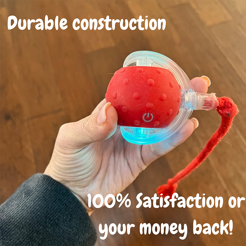 🐾 Interactive Rolling Ball – 3 Play Modes, Automatic Motion, Pet-Safe