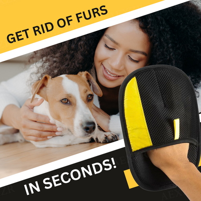 🐾 AEXZR® Pet Magic Grooming Glove –✨ Static Grip Grabs Hair, Not Sticky Glue🏆