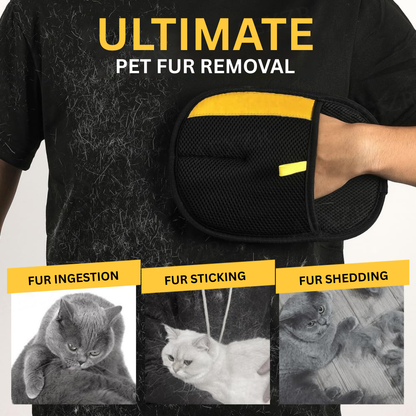 🐾 AEXZR® Pet Magic Grooming Glove –✨ Static Grip Grabs Hair, Not Sticky Glue🏆