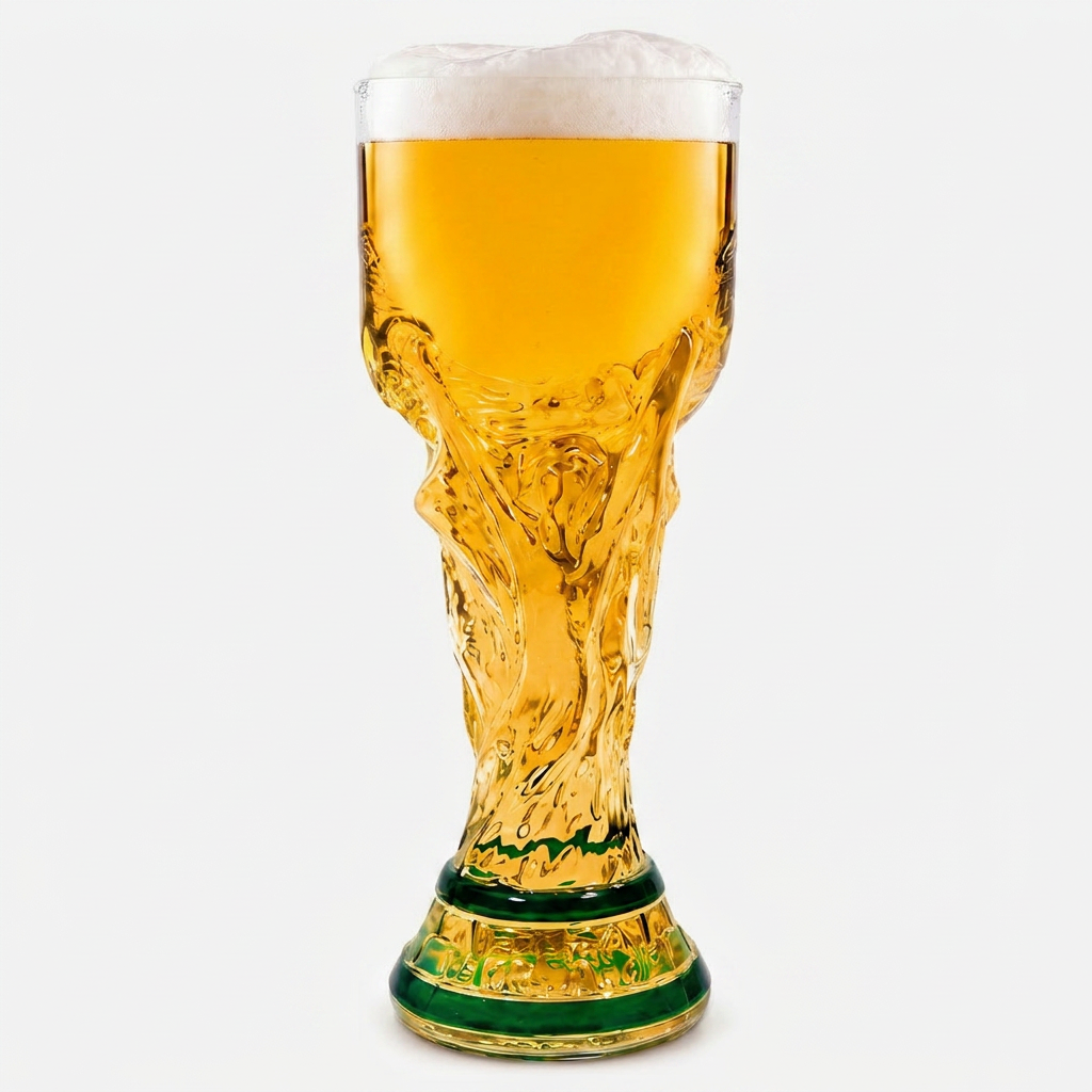 Dream Team Football Trophy Beer Glass for Dad/Mum