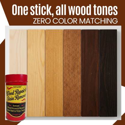 ✨ AEXZR® Wood Repair & Stain Remover –🪑 Instantly Erases Scratches, Scuffs & Watermarks🛡️