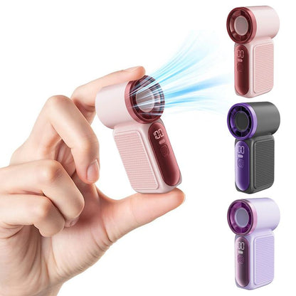 Limited Time💨❄️Turbo Handheld Fan – 16900 RPM, 6 speeds, LED display
