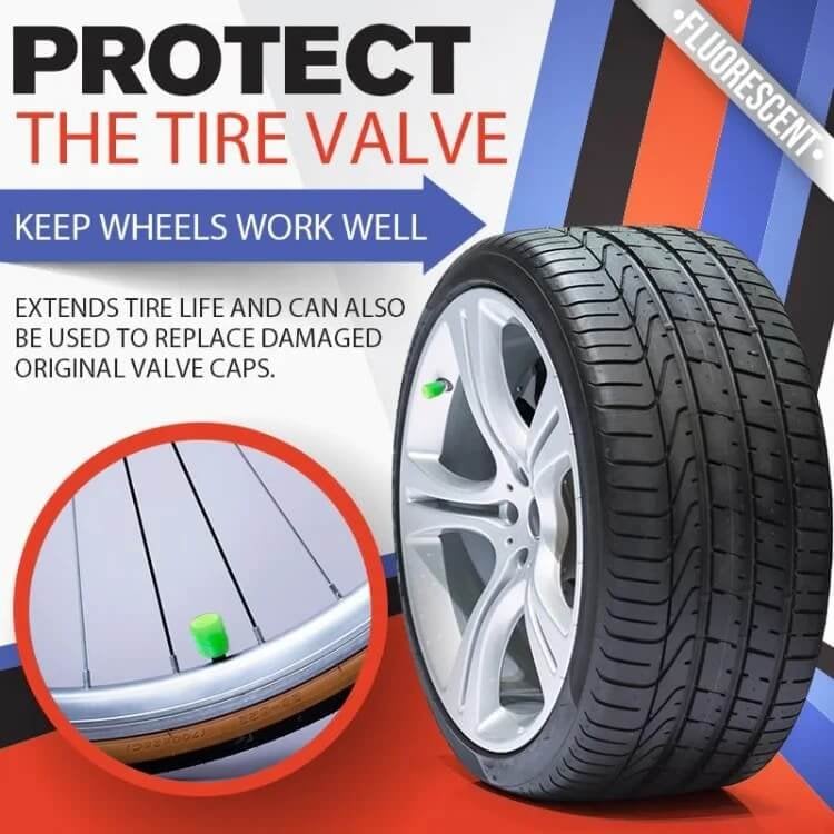 🚗Luminous Tire Valve Stem Caps✨– For Cars, Trucks, SUVs, Bikes & Motorcycles🌙