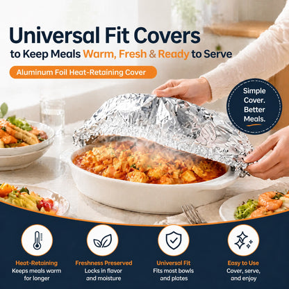 🔥 AEXZR® Insulated Food Covers (50 PCS) – Keep Meals Warm, Ready, & Covered🍽️