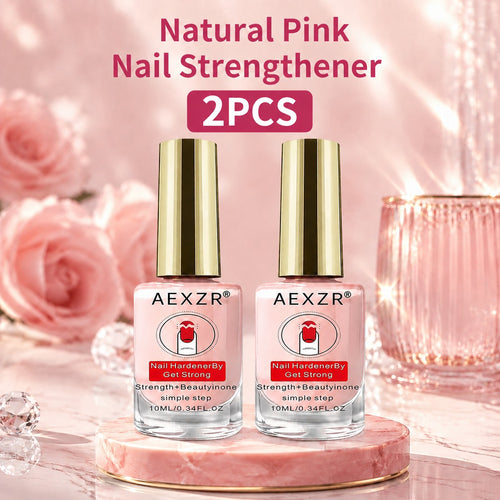 2PCS Natural Pink Nail Strengthener