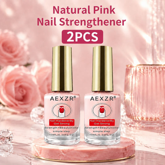 2PCS Natural Pink Nail Strengthener