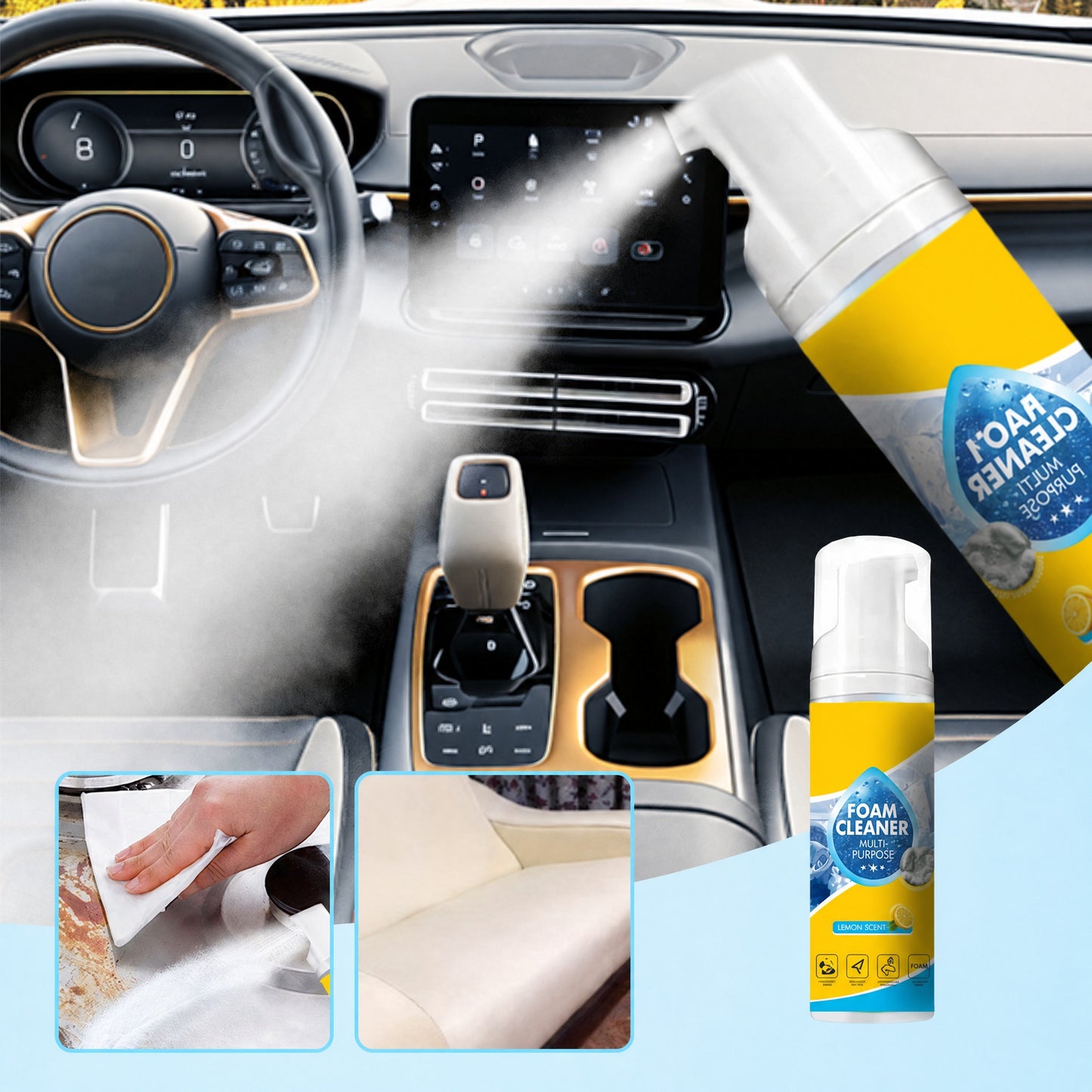 🏆LAST DAY SALE!!🔥Bioclear Enzyme-Infused Multi-Surface Foaming - 💡Stain & Odor Eraser