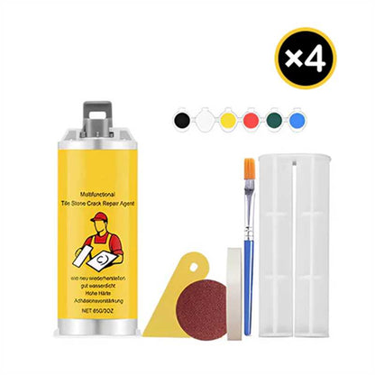 🔥Quick-Drying Tile Repair -🔧 DIY Pro Kit for Cracks & Chips✨