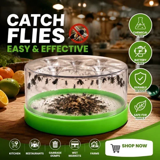 ⚡🏆Flash Sale⚡50K+ SOLD! Almost Gone-💥🔌✅ Reusable fly trap—no electricity, no poison! 🏠 Safe to use in the kitchen and around children and pets