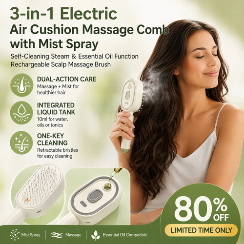 🏆AEXZR® 3-in-1 Electric Massage Comb