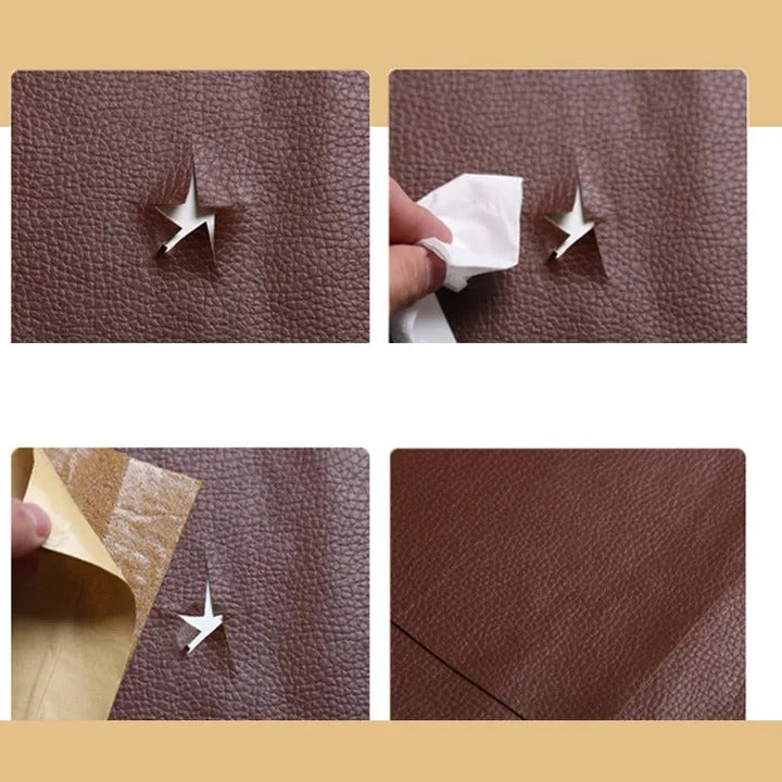 🏆Waterproof & Wear-Resistant Leather Patch –✨ Strong Self-Adhesive, Residue-Free Removal🛡️