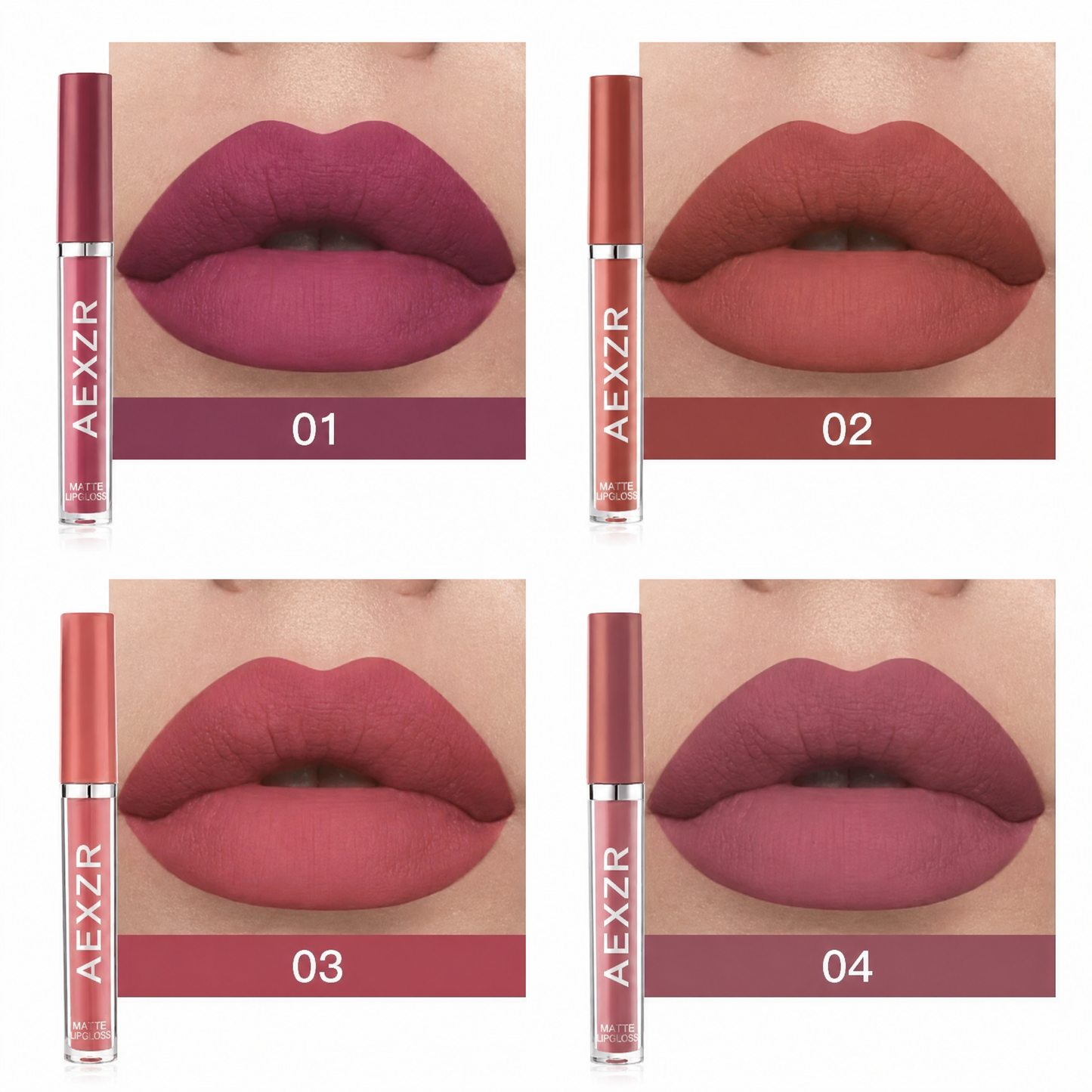 👄AEXZR®6-Color Matte Liquid Lipstick Set💄