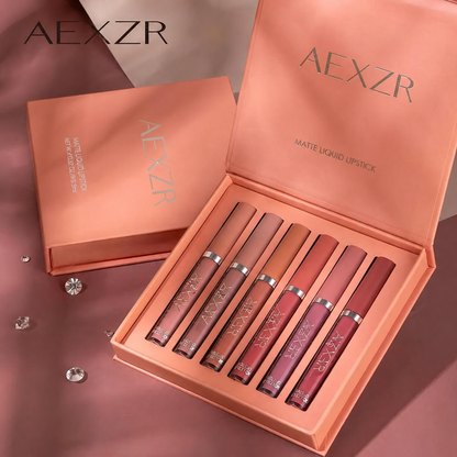 👄AEXZR®6-Color Matte Liquid Lipstick Set💄
