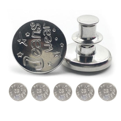 🏆Adjustable No-Sew Jeans Button - 🔘Clip On & Go, Fix Loose/Tight Jeans✨