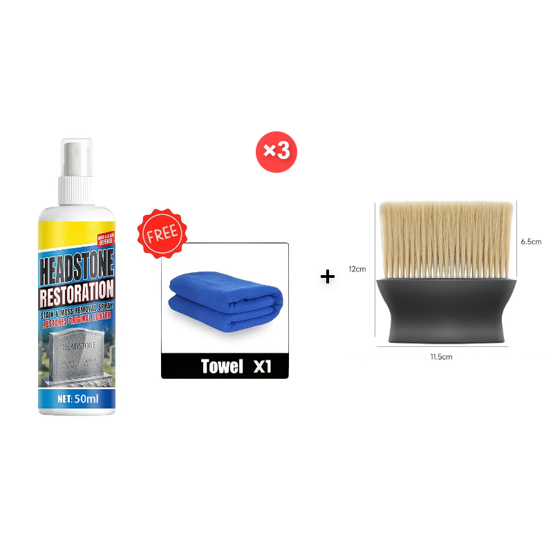 🏆Headstone Cleaning & Restoration Spray ✨🪦– Remove Stains Instantly🛡️