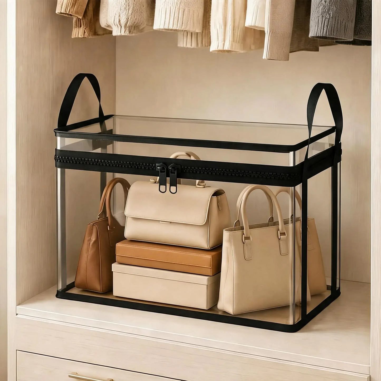 ⏳LAST DAY BUY 2 GET 1 FREE!!💕HomeVault™🇬🇧 Transparent Storage Bag – Large, Dust & Moisture-Proof with Handle✨Ultimate All-in-One Organizer for Clothes, Toys, Books, Stuffed Animals & Absolutely Everything! 🧸📚👕🧦