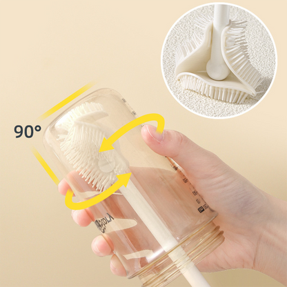 🏆All-Angle Bottle Brush – ✨360° TPE Bristles, Gentle on Surfaces🧼