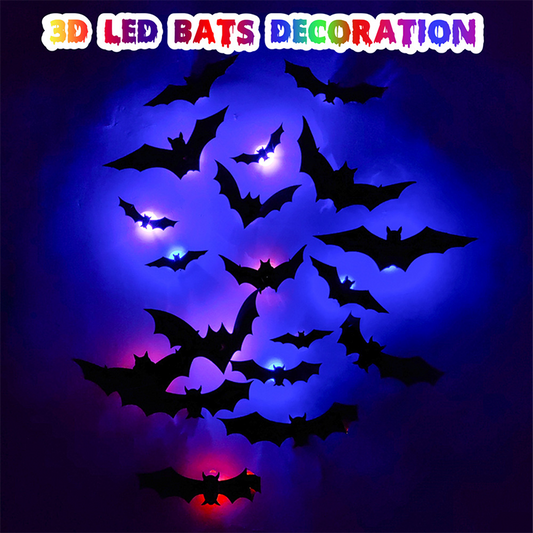🦇🎃Halloween 3D Bat LED Wall Light Decor