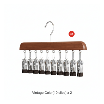 🏆360° Swivel Multi-Hook Wardrobe Organizer — ✨Strong Hold & No-Drill Easy Install✅