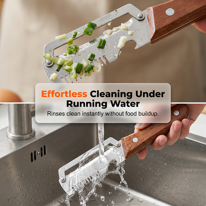 🏆🔪 3-in-1 Scallion Shredder & Peeler – ⚡Shred, Peel, Open Bottles – One Tool🏆