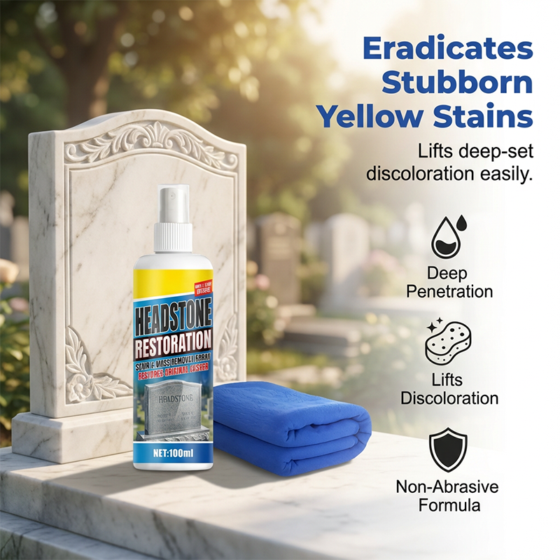 🏆Headstone Cleaning & Restoration Spray ✨🪦– Remove Stains Instantly🛡️