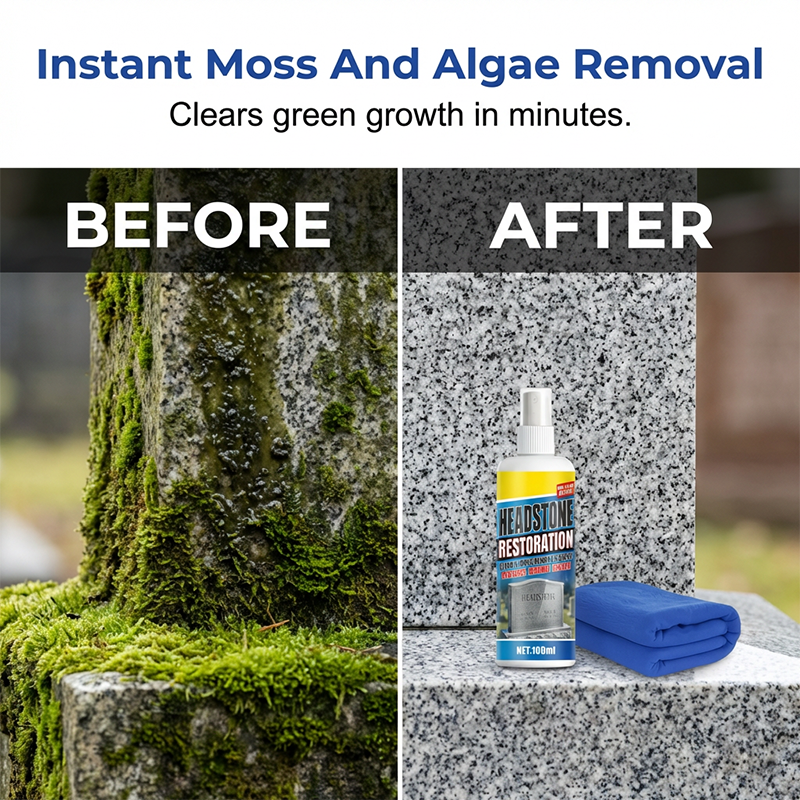 🏆Headstone Cleaning & Restoration Spray ✨🪦– Remove Stains Instantly🛡️