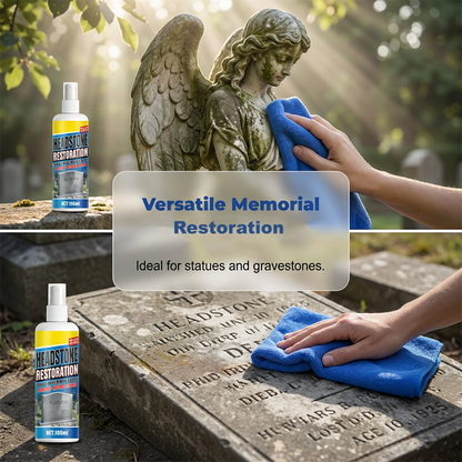 🏆Headstone Cleaning & Restoration Spray ✨🪦– Remove Stains Instantly🛡️