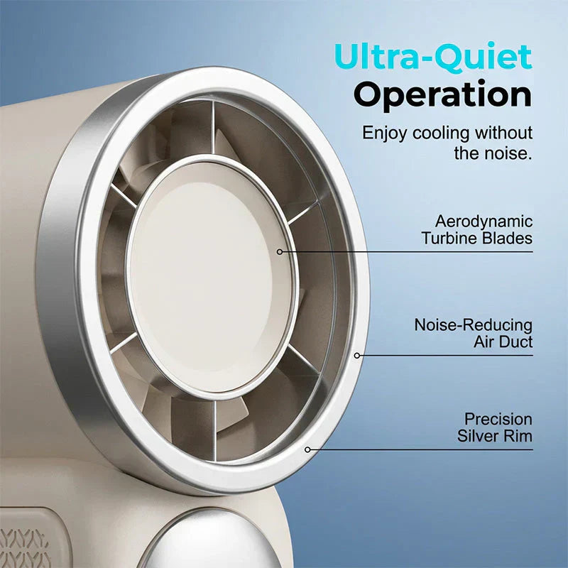 Limited Time💨❄️Turbo Handheld Fan – 16900 RPM, 6 speeds, LED display